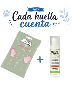 pack cada huella cuenta para cuidar almohadillas de perros y gatos